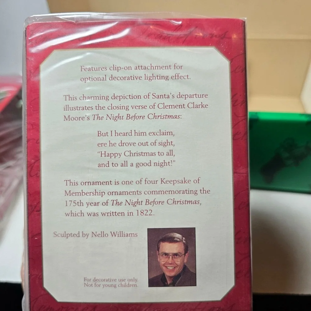 Hallmark Keepsake Ornament Club Collect a Christmas Classic 1997 membership Club